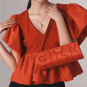 Sunday in Brooklyn Red Babydoll Blouse